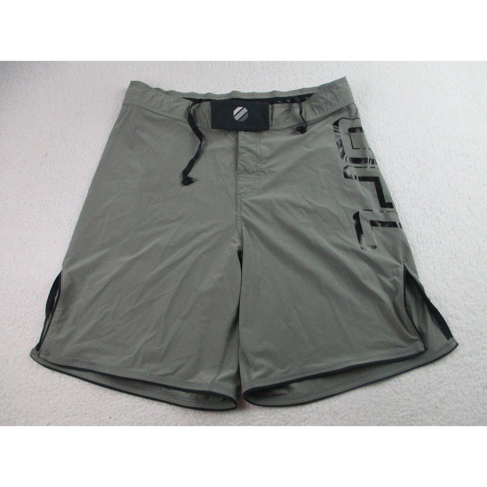 UFC Octagon‎ Board Shorts Mens 34 Gray MMA Fighting Training Running Activewear